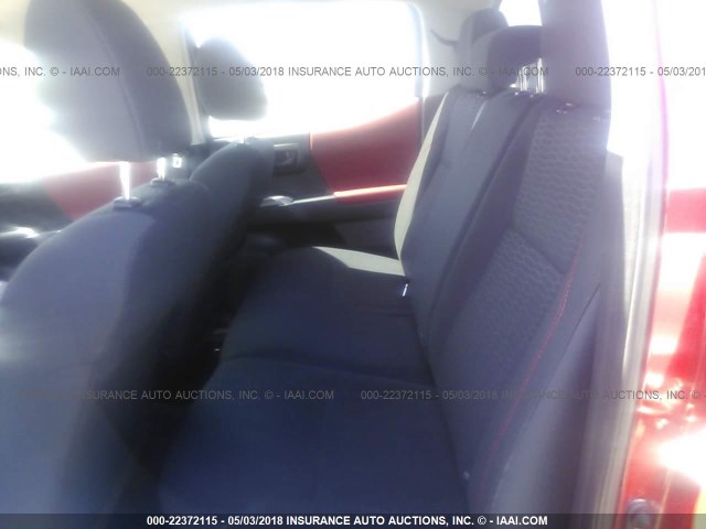 5TFAZ5CN0GX019471 - 2016 TOYOTA TACOMA DBL CAB/SR5/TRD SPORT/OR RED photo 8