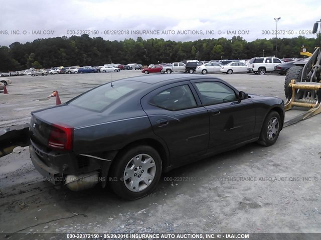 2B3KA43R77H768511 - 2007 DODGE CHARGER SE/SXT BLUE photo 4