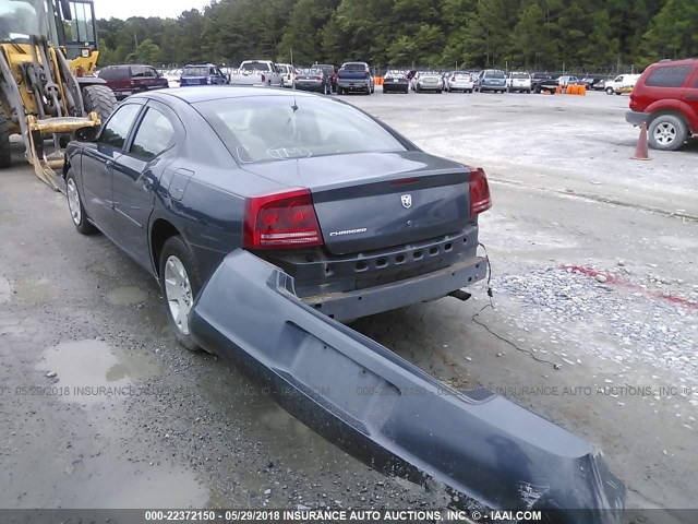 2B3KA43R77H768511 - 2007 DODGE CHARGER SE/SXT BLUE photo 6