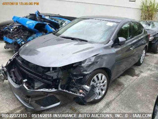 3N1AB7AP1JY222821 - 2018 NISSAN SENTRA S/SV/SR/SL SILVER photo 2