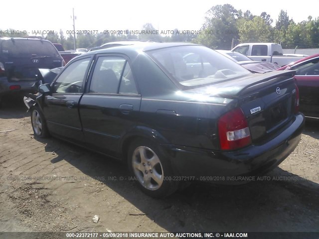 JM1BJ225110455290 - 2001 MAZDA PROTEGE LX/ES მწვანე ფოტო 3