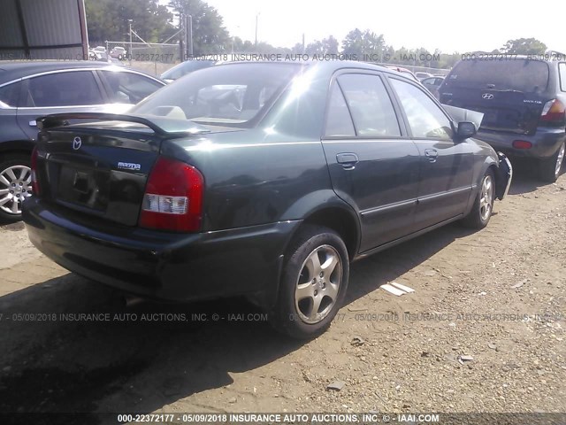 JM1BJ225110455290 - 2001 MAZDA PROTEGE LX/ES მწვანე ფოტო 4