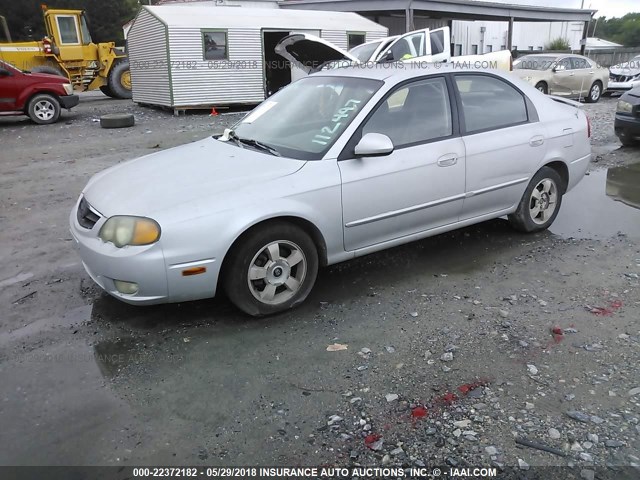 KNAFB161335112497 - 2003 KIA SPECTRA GS/GSX SILVER photo 2