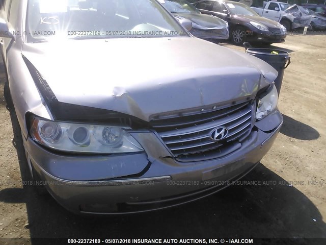 KMHFC46F17A223524 - 2007 HYUNDAI AZERA SE/LIMITED BEIGE photo 6