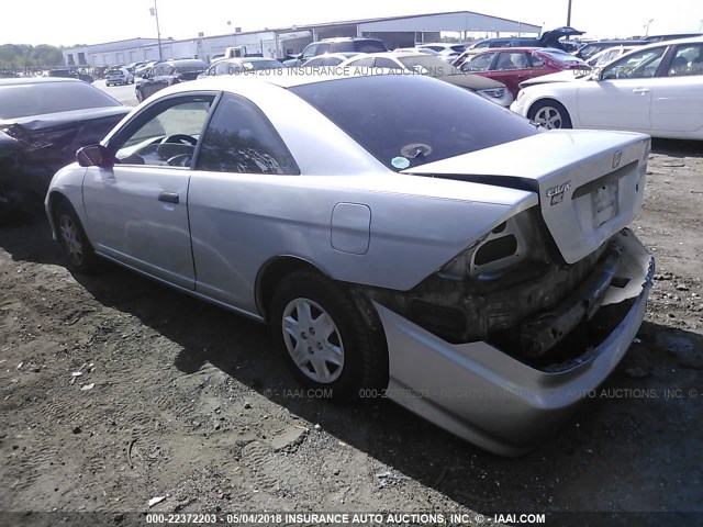 1HGEM22134L037948 - 2004 HONDA CIVIC DX VP SILVER photo 3