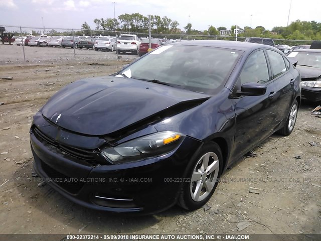 1C3CDFBB9FD159348 - 2015 DODGE DART SXT Dark Blue photo 2