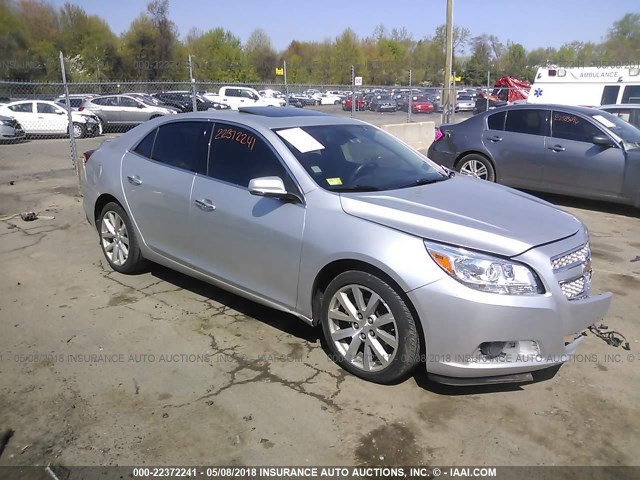 1G11H5SAXDU137034 - 2013 CHEVROLET MALIBU LTZ SILVER photo 1