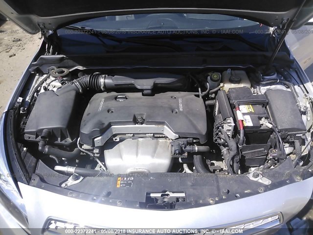 1G11H5SAXDU137034 - 2013 CHEVROLET MALIBU LTZ SILVER photo 10