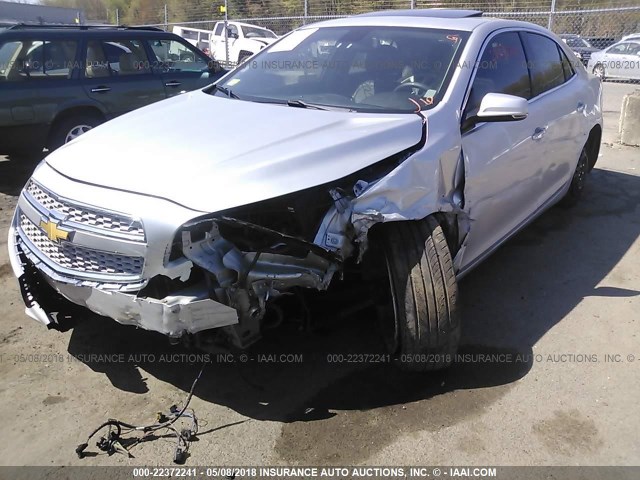 1G11H5SAXDU137034 - 2013 CHEVROLET MALIBU LTZ SILVER photo 6