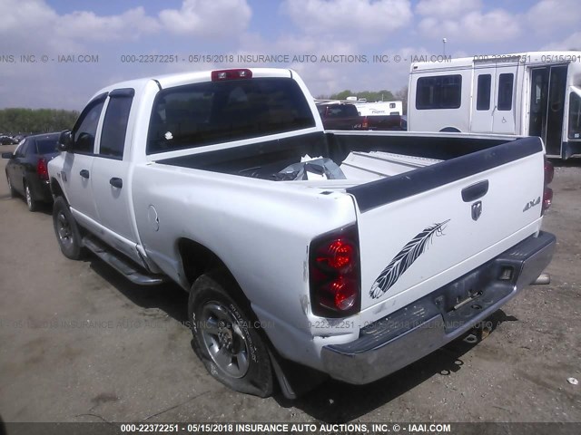 3D7KS28D68G158359 - 2008 DODGE RAM 2500 ST/SLT WHITE photo 3