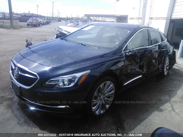 1G4ZP5SS6HU120710 - 2017 BUICK LACROSSE ESSENCE მუქი ლურჯი ფოტო 2