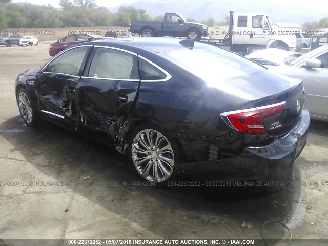 1G4ZP5SS6HU120710 - 2017 BUICK LACROSSE ESSENCE მუქი ლურჯი ფოტო 3