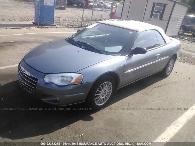 1C3EL55R56N164538 - 2006 CHRYSLER SEBRING TOURING BLUE photo 2