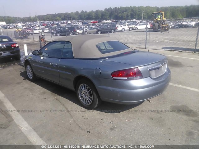 1C3EL55R56N164538 - 2006 CHRYSLER SEBRING TOURING BLUE photo 3