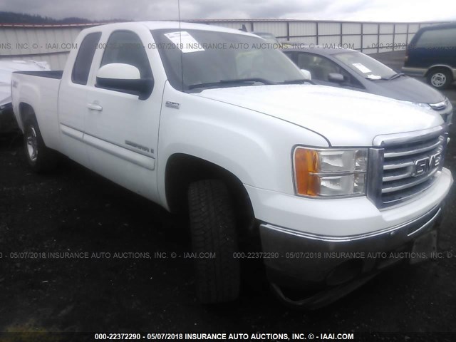 2GTEK290591129643 - 2009 GMC SIERRA K1500 SLE WHITE photo 1