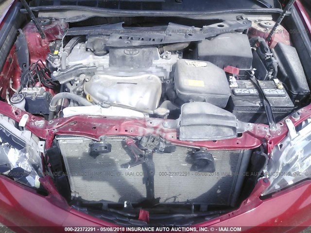 4T1BF1FK4EU756545 - 2014 TOYOTA CAMRY L/SE/LE/XLE 红色 照片 10