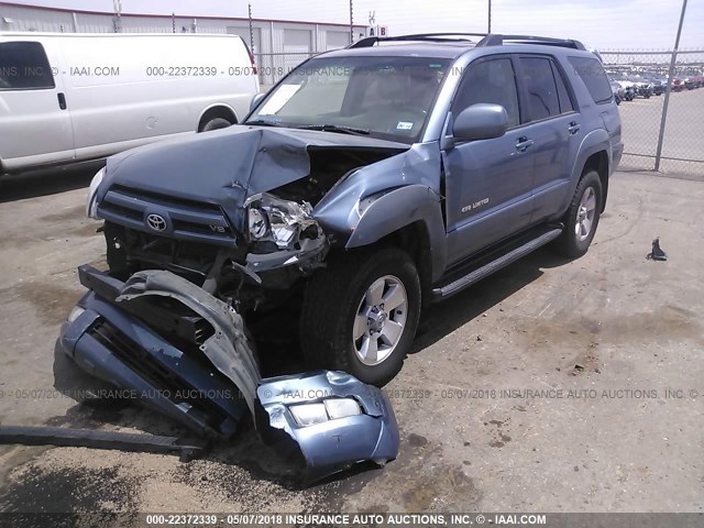 JTEBT17RX50055438 - 2005 TOYOTA 4RUNNER LIMITED BLUE photo 2