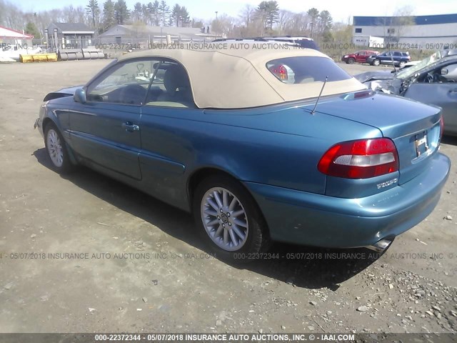 YV1NC5673WJ000294 - 1998 VOLVO C70 TURBO TEAL photo 3