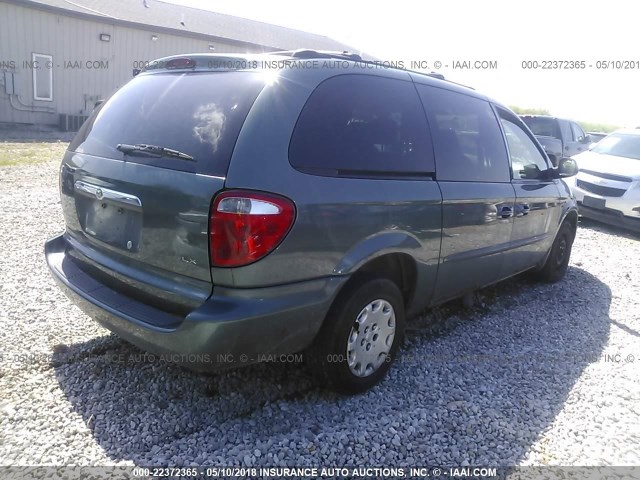 2C4GP44373R243630 - 2003 CHRYSLER TOWN & COUNTRY LX TEAL photo 4