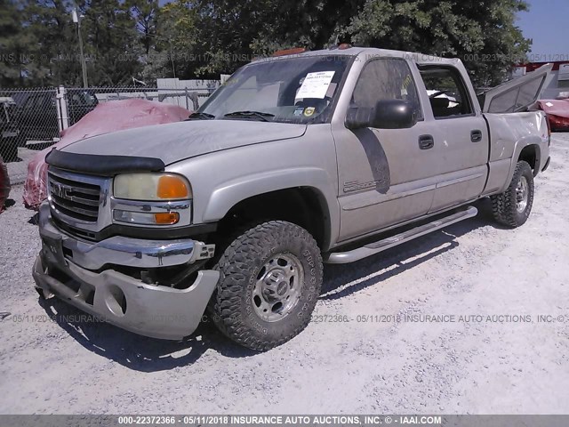 1GTHK23275F959177 - 2005 GMC SIERRA K2500 HEAVY DUTY SILVER photo 2