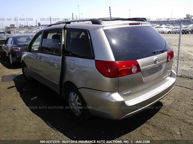 5TDZK23C27S006425 - 2007 TOYOTA SIENNA CE/LE GOLD photo 3