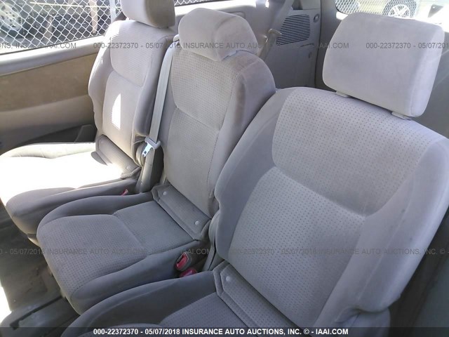 5TDZK23C27S006425 - 2007 TOYOTA SIENNA CE/LE GOLD photo 8