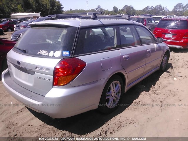 4S3BP626957311496 - 2005 SUBARU LEGACY 2.5I LIMITED SILVER photo 4