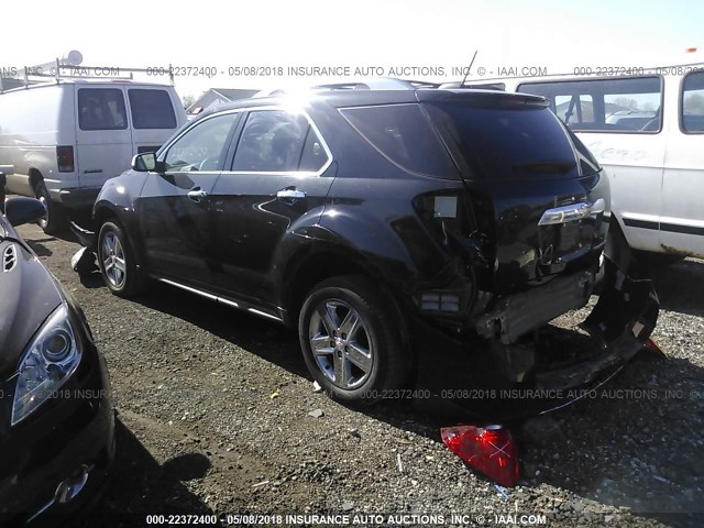 2GNALDEK2F6376803 - 2015 CHEVROLET EQUINOX LTZ BLACK photo 3