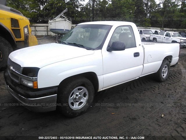 1GCEC14V03E308382 - 2003 CHEVROLET SILVERADO C1500 WHITE photo 2