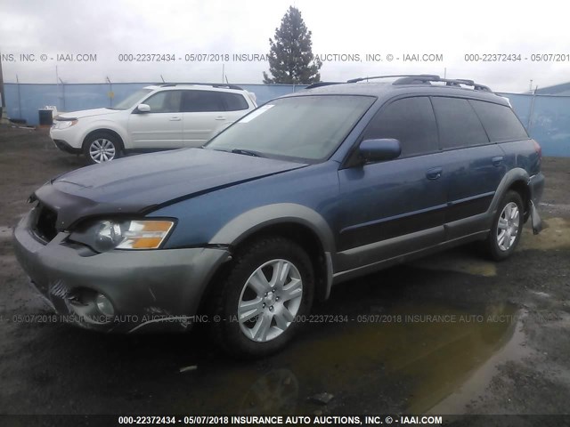 4S4BP62C857386501 - 2005 SUBARU LEGACY OUTBACK 2.5I LIMITED BLUE photo 2