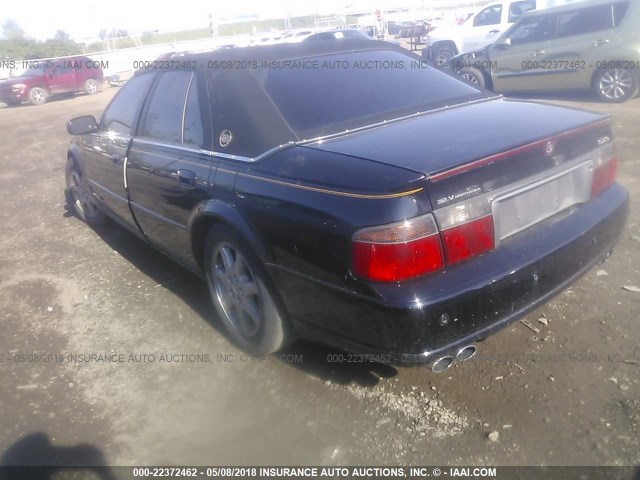 1G6KY54943U182650 - 2003 CADILLAC SEVILLE STS BLACK photo 3