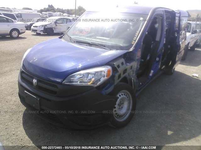 ZFBERFAT3G6C74037 - 2016 RAM PROMASTER CITY  BLUE photo 2