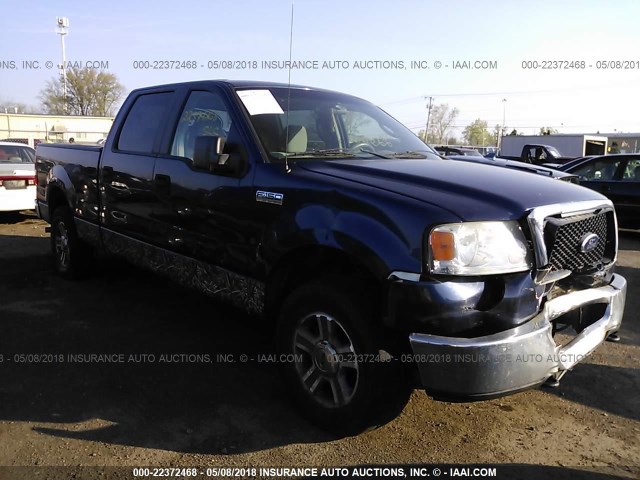 1FTPW14V67FA91548 - 2007 FORD F150 SUPERCREW BLUE photo 1