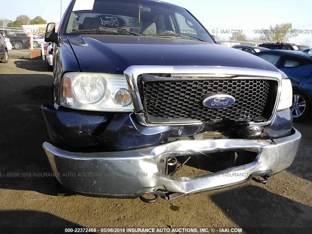 1FTPW14V67FA91548 - 2007 FORD F150 SUPERCREW BLUE photo 6