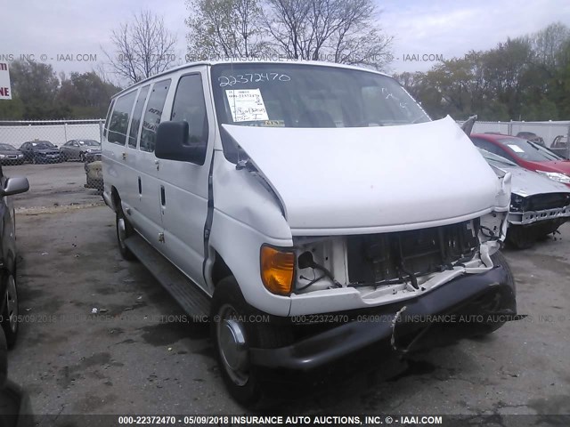 1FBSS31P84HB47419 - 2004 FORD ECONOLINE E350 SUPER DUTY WAGON WHITE photo 1