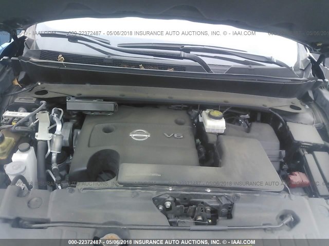 5N1AR2MM1GC644422 - 2016 NISSAN PATHFINDER S/SV/SL/PLATINUM 黑色 照片 10