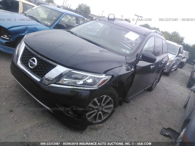 5N1AR2MM1GC644422 - 2016 NISSAN PATHFINDER S/SV/SL/PLATINUM 黑色 照片 2