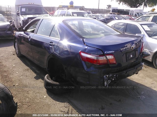 4T1BE46K17U054139 - 2007 TOYOTA CAMRY NEW GENERAT CE/LE/XLE/SE BLUE photo 3
