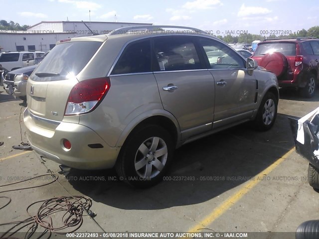 3GSCL53708S631317 - 2008 SATURN VUE XR GOLD photo 4