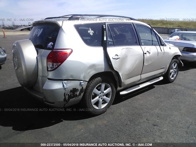 JTMBK31V086049349 - 2008 TOYOTA RAV4 LIMITED GOLD photo 4