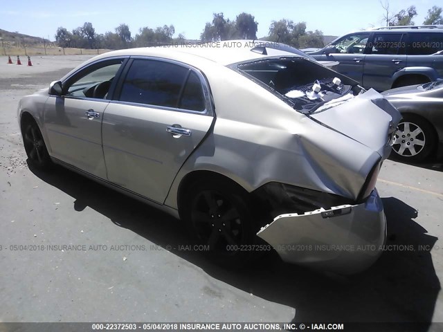 1G1ZC5E09CF113332 - 2012 CHEVROLET MALIBU 1LT ოქროსფერი ფოტო 3