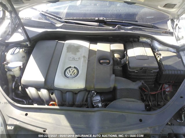 3VWEG71K57M070186 - 2007 VOLKSWAGEN JETTA WOLFSBURG SILVER photo 10