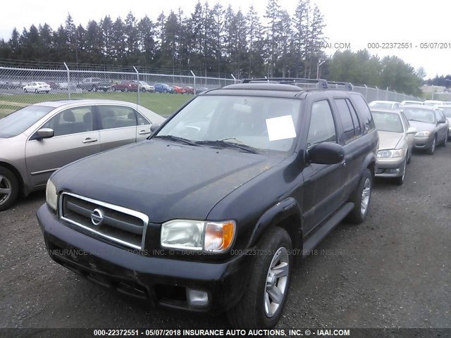 JN8DR09X33W711303 - 2003 NISSAN PATHFINDER LE/SE BLACK photo 6