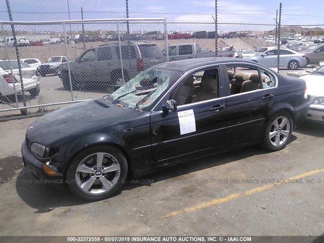 WBAEV53434KM38344 - 2004 BMW 330 I BLACK photo 2