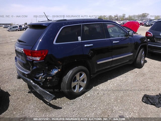 1C4RJFBT6CC176441 - 2012 JEEP GRAND CHEROKEE LIMITED BLUE photo 4