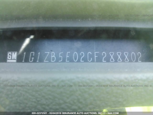 1G1ZB5E02CF288802 - 2012 CHEVROLET MALIBU LS 黑色 照片 9