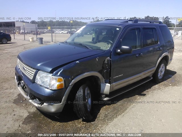 1FMZU64W65ZA44239 - 2005 FORD EXPLORER EDDIE BAUER BLUE photo 2