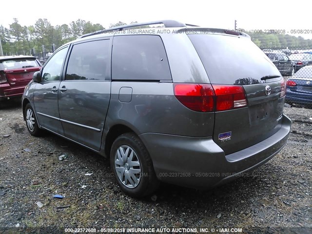 5TDZA23C04S116470 - 2004 TOYOTA SIENNA CE/LE GRAY photo 3