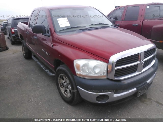 1D7HA18K86J159854 - 2006 DODGE RAM 1500 ST MAROON photo 1