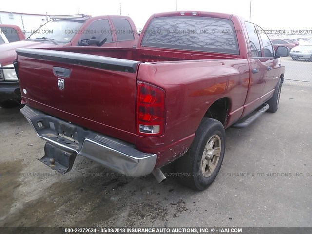 1D7HA18K86J159854 - 2006 DODGE RAM 1500 ST MAROON photo 4